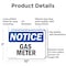 Signmission Gas Meter, 10 in W x Rectangle, Aluminum OS-2PACK-NS-A-710-L-13014 - alternate 2